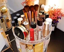 JZK Clear Acryl Home Beauty-organizer 360°, Draaibaare Cosmeticabox Voor Dresser, Slaapkamer, Badkamer, Voor Lippenstift, Kwastjes, Nagellak, Crèmes 9 JZK Clear Acryl Home Beauty-organizer 360°, Draaibaare Cosmeticabox Voor Dresser, Slaapkamer, Badkamer, Voor Lippenstift, Kwastjes, Nagellak, Crèmes -Cosmetische Kortingen Winkel 1200x980 9