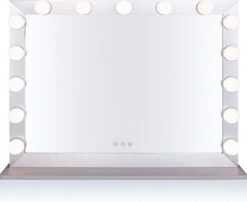 Hollywood Spiegel Met Led Verlichting | Zilver | VIVO Make Up Spiegel | 70*54cm | Spiegel Voor Kaptafel -Cosmetische Kortingen Winkel 1200x982 4