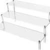 QWORK 3-laags Acryl Displaystandaard, Transparant Acryl Display Riser Plank Voor Figuren, Sieraden, Cupcake, Lippenstift, Nagellak, Kruiden, 30x21x15cm -Cosmetische Kortingen Winkel 1200x985 7