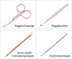 Professionele 16-in-1 Manicure / Pedicure Set In Rose Gold In Luxe Opbergdoosje | Nagelgarnituur 16 Stuks Roségoud / Goud | Nagelknipper Nageltang Ingegroeide Teennagel Manicureset Pedicureset | Nagelschaar Nagelschaartje Nageltang Nagelknipper -Cosmetische Kortingen Winkel 1200x986