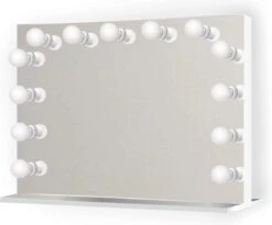 Bright Beauty Vanity Hollywood Make Up Spiegel Met Verlichting - 80 X 65 Cm - Dimbaar - Zonder Rand - Spiegelglas 7 Bright Beauty Vanity Hollywood Make Up Spiegel Met Verlichting - 80 X 65 Cm - Dimbaar - Zonder Rand - Spiegelglas -Cosmetische Kortingen Winkel 1200x995 4