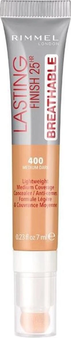 Rimmel London Rimmel Lasting Finish Breathable - 400 Natural Beige - Concealer -Cosmetische Kortingen Winkel 255x1200