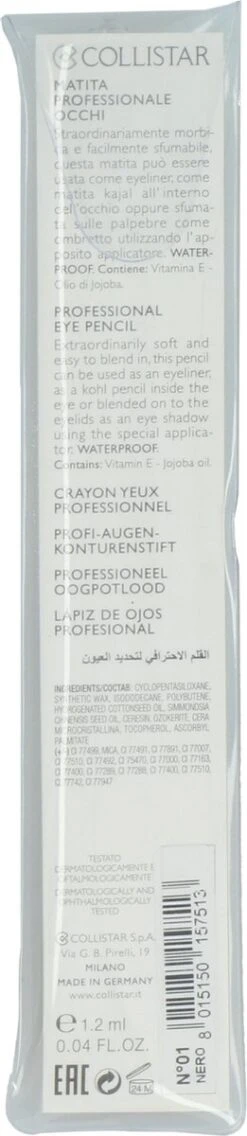 Collistar Professional Eyepencil 1, Black -Cosmetische Kortingen Winkel 261x1200 2