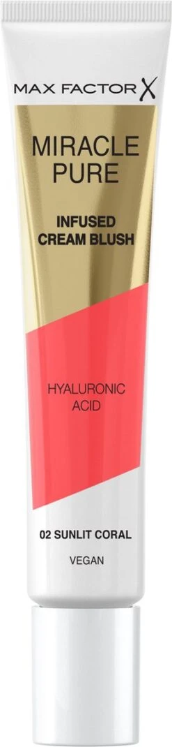 Max Factor Miracle Pure Vegan Blush 002 Sunlit Coral -Cosmetische Kortingen Winkel 277x1200 2