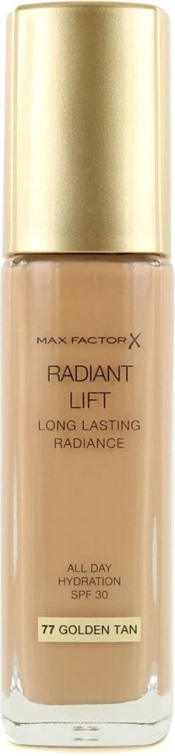 Max Factor Radiant Lift FD - 77 Golden Tan -Cosmetische Kortingen Winkel 279x1200 1