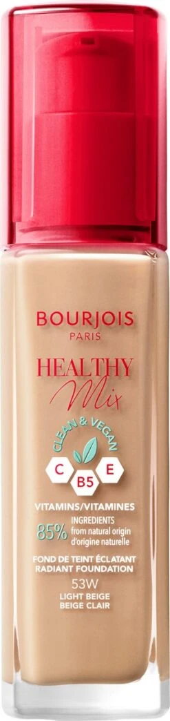 Bourjois Healthy Mix Clean Vegan Foundation 053 Light Beige 9 Bourjois Healthy Mix Clean Vegan Foundation 053 Light Beige -Cosmetische Kortingen Winkel 284x1200 3
