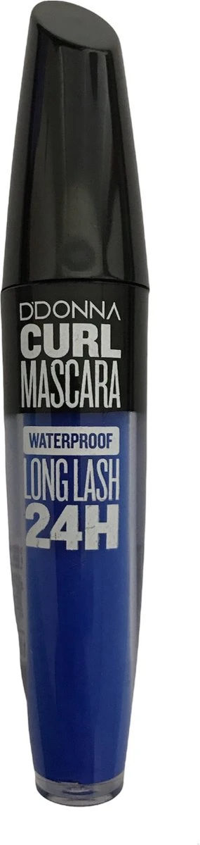 D'Donna - Curl Mascara - Blauw - Waterproof - 1 Flesje Met 8 Gram Inhoud 3 D'Donna - Curl Mascara - Blauw - Waterproof - 1 Flesje Met 8 Gram Inhoud