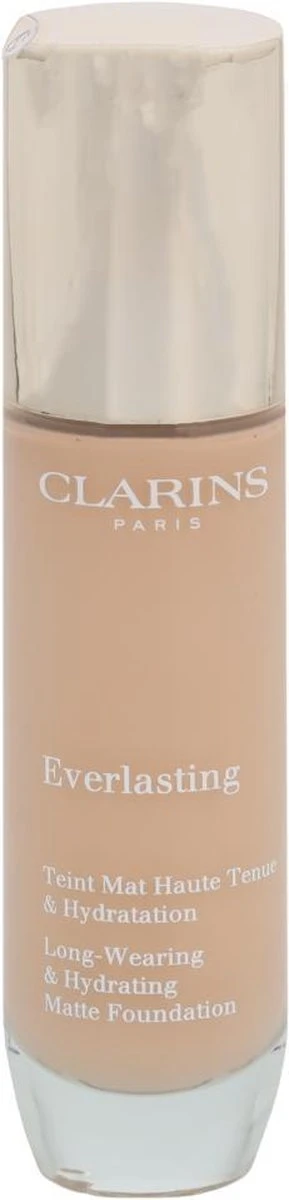 Clarins Everlasting Long-Wearing & Hydrating Matte Foundation - Long-Lasting Moisturizing Makeup With Matte Effect 30 Ml 107C 7 Clarins Everlasting Long-Wearing & Hydrating Matte Foundation - Long-Lasting Moisturizing Makeup With Matte Effect 30 Ml 107C - Afbeelding 5