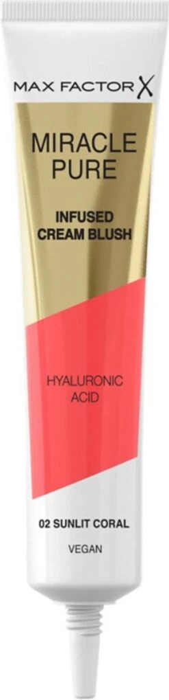 Max Factor Miracle Pure Vegan Blush 002 Sunlit Coral -Cosmetische Kortingen Winkel 291x1200 3