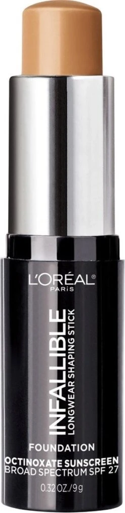 L'Oreal Paris - Infallible - Longwear Shaping Stick - Foundation - 409 Honey - SPF 27 - Caramel - 9 G -Cosmetische Kortingen Winkel 293x1200 2