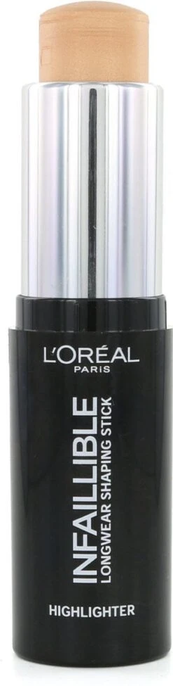 L'Oréal Infallible Longwear Shaping Highlighter Stick - 502 Gold Is Cold -Cosmetische Kortingen Winkel 304x1200 7