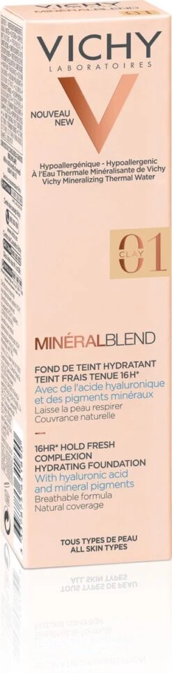 Vichy Minéralblend Foundation - 01 Clay - 30ML - Natuurlijke Dekking -Cosmetische Kortingen Winkel 308x1200 4