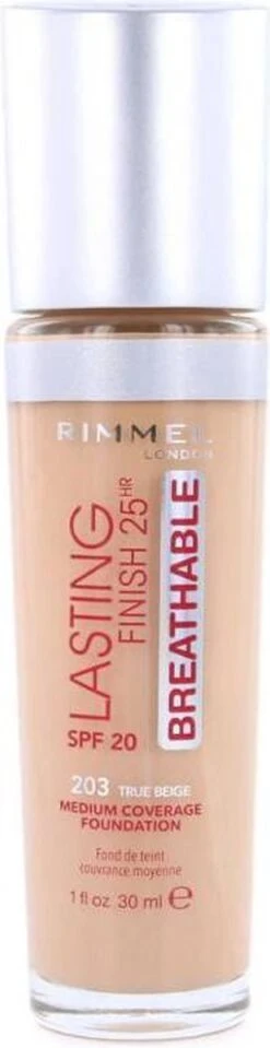 Rimmel London Rimmel Lasting Finish Breathable Foundation - 203 True Beige 10 Rimmel London Rimmel Lasting Finish Breathable Foundation - 203 True Beige -Cosmetische Kortingen Winkel 309x1200 2