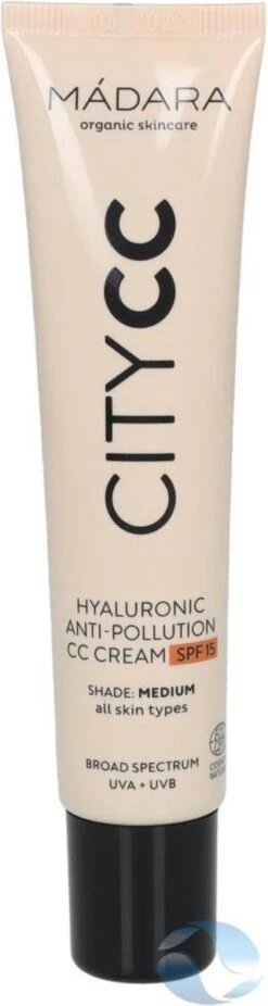 MÁDARA Anti-Pollution CC Cream SPF15 Medium Beige 40ml - Hyaluronzuur -UVA/UVB -Cosmetische Kortingen Winkel 320x1200 6