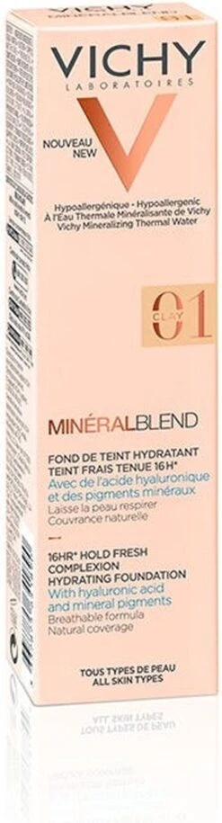 Vichy Minéralblend Foundation - 01 Clay - 30ML - Natuurlijke Dekking -Cosmetische Kortingen Winkel 324x1200 2