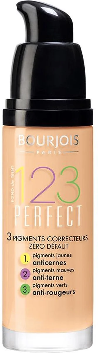Bourjois 123 Perfect Foundation - 54 Beige Foncé 4 Bourjois 123 Perfect Foundation - 54 Beige Foncé - Afbeelding 2