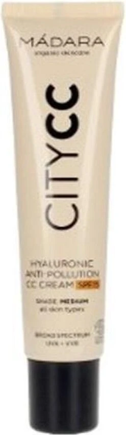 MÁDARA Anti-Pollution CC Cream SPF15 Medium Beige 40ml - Hyaluronzuur -UVA/UVB -Cosmetische Kortingen Winkel 349x1200 6