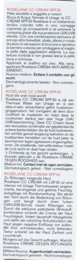 Uriage Roséliane Cc Crème Spf30 29 Uriage Roséliane Cc Crème Spf30 -Cosmetische Kortingen Winkel 356x1200 1