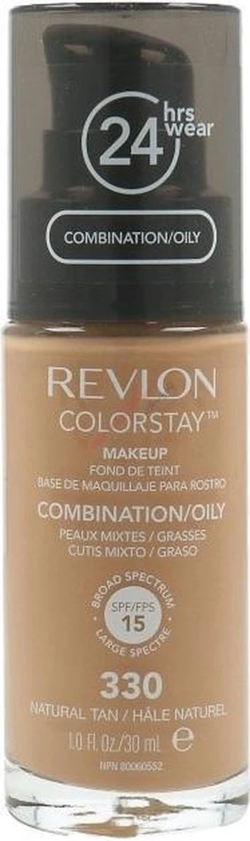 Revlon Colorstay Foundation With Pump - 330 Natural Tan (Oily Skin) 10 Revlon Colorstay Foundation With Pump - 330 Natural Tan (Oily Skin) - Afbeelding 8