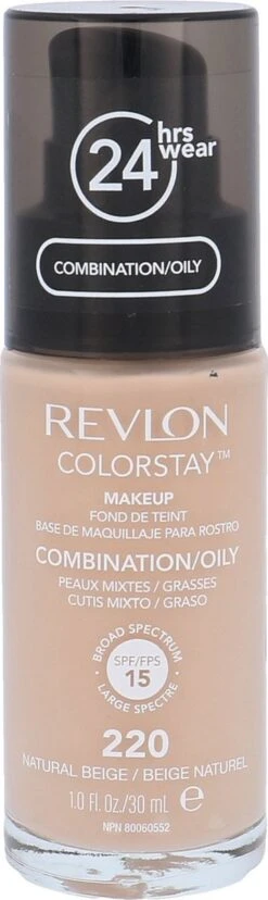 Revlon Colorstay Foundation With Pump - 220 Natural Beige (Oily Skin) 20 Revlon Colorstay Foundation With Pump - 220 Natural Beige (Oily Skin) -Cosmetische Kortingen Winkel 358x1200 5