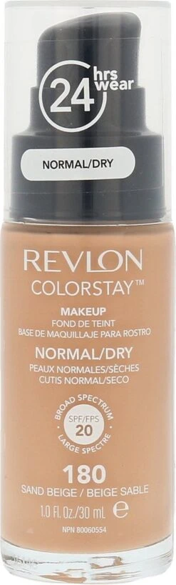 Revlon Colorstay Foundation With Pump Dry Skin - 180 Sand Beige -Cosmetische Kortingen Winkel 362x1200 6