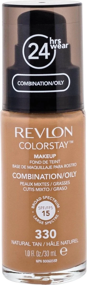 Revlon Colorstay Foundation With Pump - 330 Natural Tan (Oily Skin) 7 Revlon Colorstay Foundation With Pump - 330 Natural Tan (Oily Skin) - Afbeelding 5