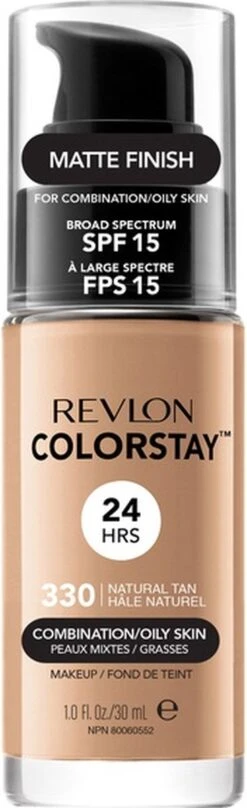 Revlon Colorstay Foundation With Pump - 330 Natural Tan (Oily Skin) 25 Revlon Colorstay Foundation With Pump - 330 Natural Tan (Oily Skin) -Cosmetische Kortingen Winkel 367x1200 4