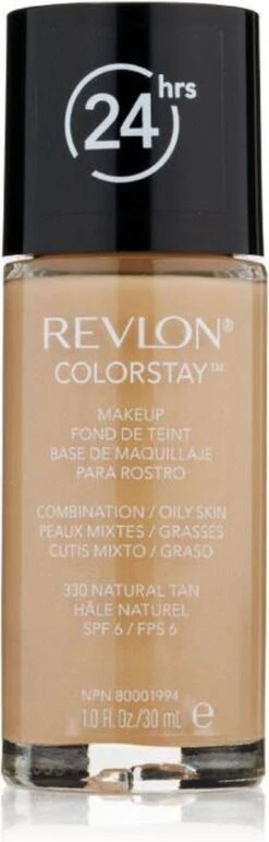 Revlon Colorstay Foundation With Pump - 330 Natural Tan (Oily Skin) 27 Revlon Colorstay Foundation With Pump - 330 Natural Tan (Oily Skin) -Cosmetische Kortingen Winkel 384x1200 2