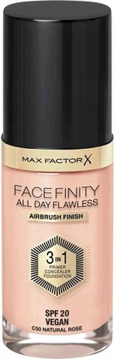 Max Factor Facefinity All Day Flawless 3-in-1 Liquid Foundation - 050 Natural 18 Max Factor Facefinity All Day Flawless 3-in-1 Liquid Foundation - 050 Natural - Afbeelding 16