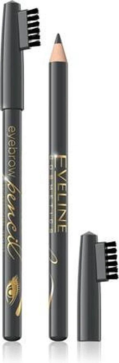 Eveline Cosmetics Eyebrow Pencil Grey With Brush 4 Eveline Cosmetics Eyebrow Pencil Grey With Brush - Afbeelding 2
