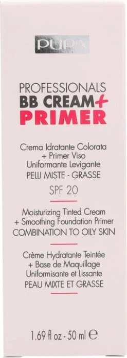 Pupa Milano BB Cream + Primer For Combination To Oily Skin - 001 Nude -Cosmetische Kortingen Winkel 425x1200