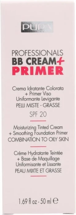 Pupa Milano BB Cream + Primer For Combination To Oily Skin - 001 Nude -Cosmetische Kortingen Winkel 427x1200