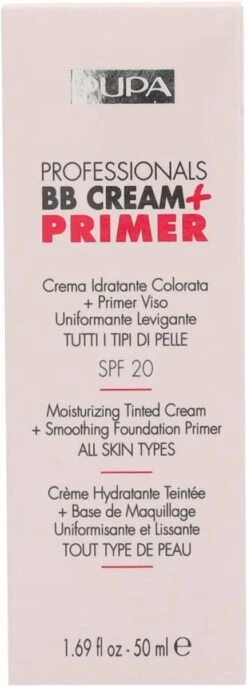 Pupa Milano Professionals BB Cream + Primer - 002 Sand -Cosmetische Kortingen Winkel 432x1200 4