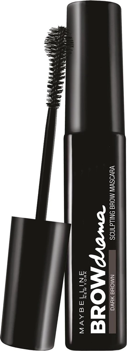 Maybelline Brow Drama Sculpting Wenkbrauw Mascara - Dark Brown 5 Maybelline Brow Drama Sculpting Wenkbrauw Mascara - Dark Brown - Afbeelding 3
