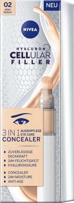 NIVEA Cellular Filler 3 In 1 Oogconcealermake-up 4 Ml -Cosmetische Kortingen Winkel 439x1200 1