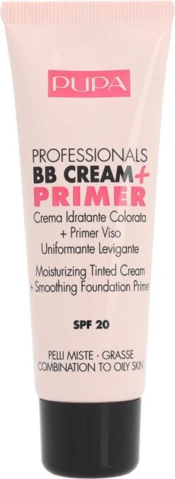 Pupa Milano BB Cream + Primer For Combination To Oily Skin - 001 Nude -Cosmetische Kortingen Winkel 439x1200