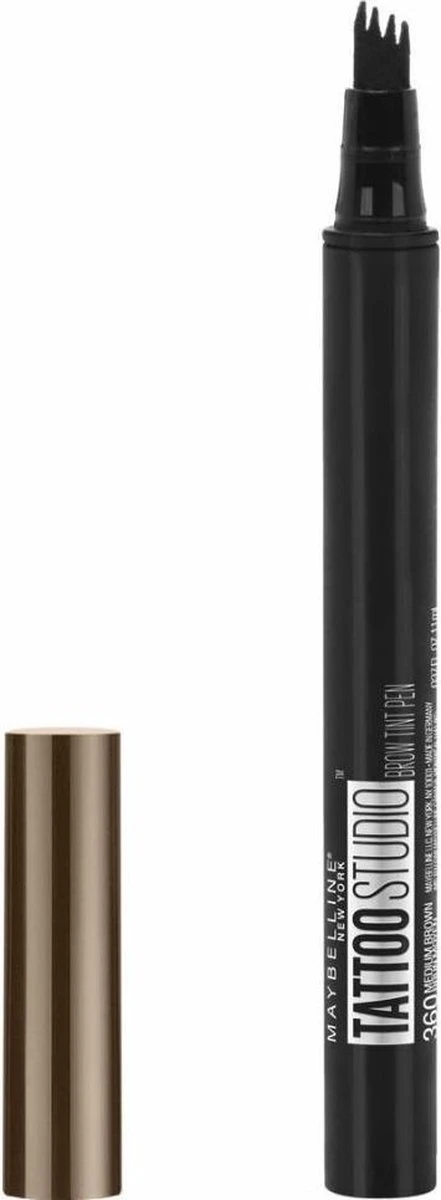 Maybelline TattooBrow 1D Wenkbrauwpen - 120 Medium 4 Maybelline TattooBrow 1D Wenkbrauwpen - 120 Medium - Afbeelding 2