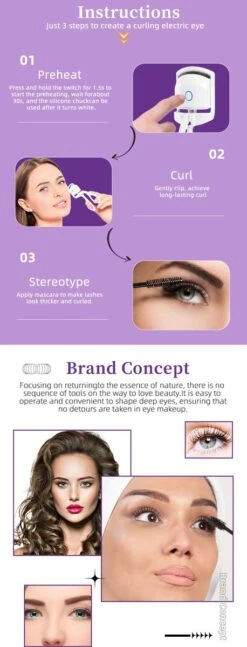BeautyTech Elektrische Wimperkruller/Wimperkrultang - Roze - Oplaadbaar - Beauty - Verzorging - Make Up -Cosmetische Kortingen Winkel 458x1200 7
