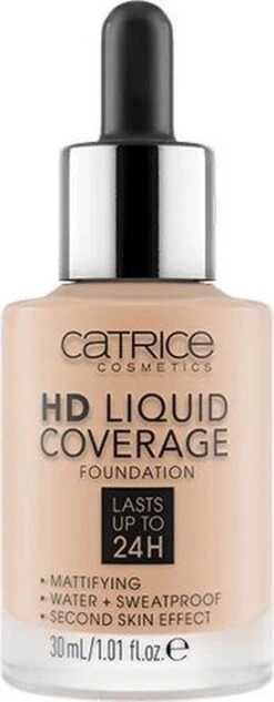 Catrice - Liquid Make-Up HD Liquid Coverage (Foundation) 30 Ml 030 Sand Beige - -Cosmetische Kortingen Winkel 468x1200 2
