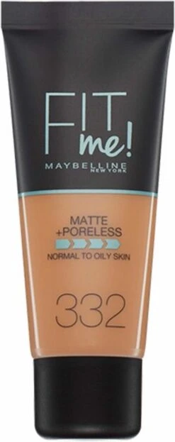 Maybelline Fit Me Matte & Poreless Foundation - 332 Golden Caramel -Cosmetische Kortingen Winkel 476x1200 2