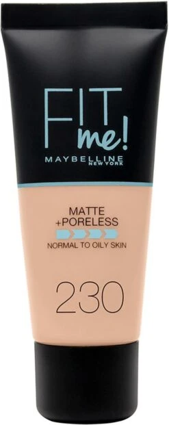 Maybelline Fit Me Matte & Poreless Foundation - 230 Natural Buff -Cosmetische Kortingen Winkel 477x1200