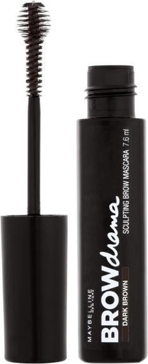 Maybelline Brow Drama Sculpting Wenkbrauw Mascara - Dark Brown 13 Maybelline Brow Drama Sculpting Wenkbrauw Mascara - Dark Brown - Afbeelding 11