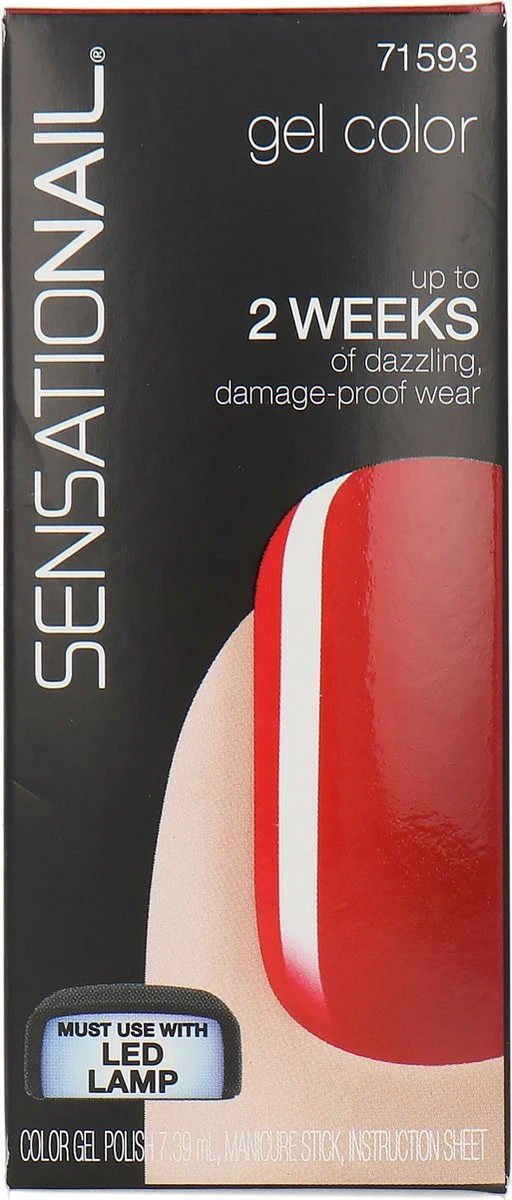 SensatioNail Gel Polish Scarlet Red - Gel Nagellak - Rood 7 SensatioNail Gel Polish Scarlet Red - Gel Nagellak - Rood - Afbeelding 5