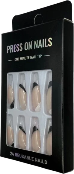 Merkloos Press On Nails - Nep Nagels - Zwart Wit - Almond - Manicure - Plak Nagels - Kunstnagels Nailart - Zelfklevend 10 Merkloos Press On Nails - Nep Nagels - Zwart Wit - Almond - Manicure - Plak Nagels - Kunstnagels Nailart - Zelfklevend -Cosmetische Kortingen Winkel 515x1200 4