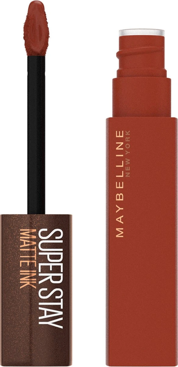 Maybelline SuperStay Matte Ink Lipstick Coffee Collection Limited Edition - 270 Cocoa Connoisseur - Bruine Lippenstift - 5 Ml 17 Maybelline SuperStay Matte Ink Lipstick Coffee Collection Limited Edition - 270 Cocoa Connoisseur - Bruine Lippenstift - 5 Ml - Afbeelding 15