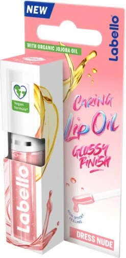Labello Caring Lip Oil Dress Nude - 5.5 Ml -Cosmetische Kortingen Winkel 586x1200 6
