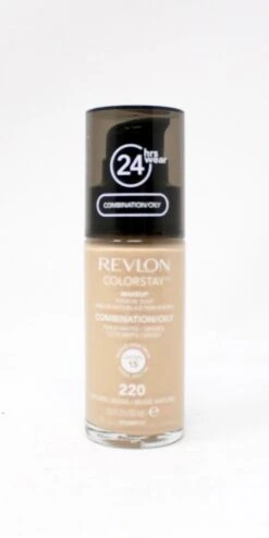 Revlon Colorstay Foundation With Pump - 220 Natural Beige (Oily Skin) 16 Revlon Colorstay Foundation With Pump - 220 Natural Beige (Oily Skin) -Cosmetische Kortingen Winkel 600x1200 2