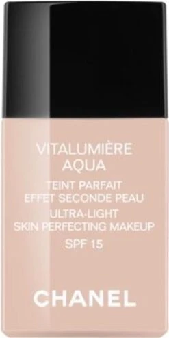 Chanel Vitalumiere Aqua Foundation - 30 Beige - SPF15 - 30 Ml -Cosmetische Kortingen Winkel 600x1200