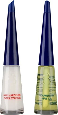 Herome Combi-Pack Nagelverharder Extra Sterk En Base Coat - Nagelversterker - Met Voedende Nagelolie - Herstelt Droge, Breekbare Nagels - Verhelpt Zwakke En Gevoelige Nagels (Nail Hardener Extra Strong & Nourishing Nail Oil) - 2*10ml. -Cosmetische Kortingen Winkel 605x1200 3