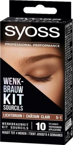 SYOSS Wenkbrauwverf 5-1 Lichtbruin - 1 Stuk -Cosmetische Kortingen Winkel 608x1200 4